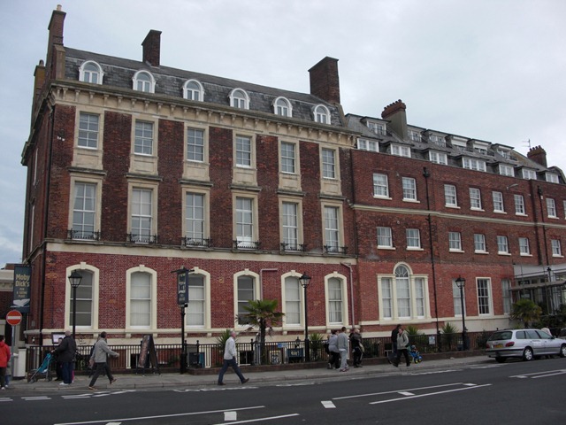 Fine Georgian buildings on the Esplande, Weymouth